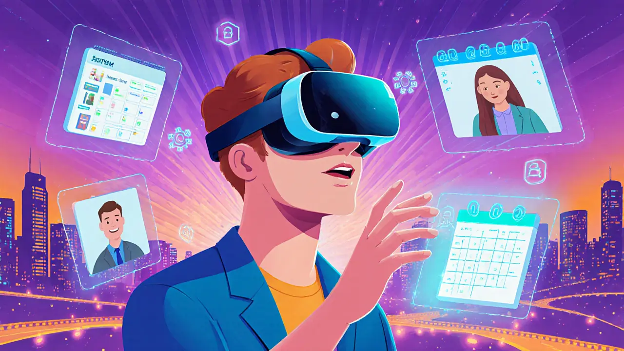 Dospělý s autismem používá VR a AI nástroje pro podporu samostatnosti.
