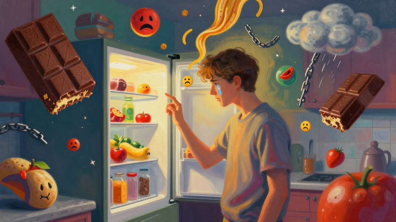 Závislost na jídle a přejídání: Jak psychoterapie pomáhá překonat binge eating