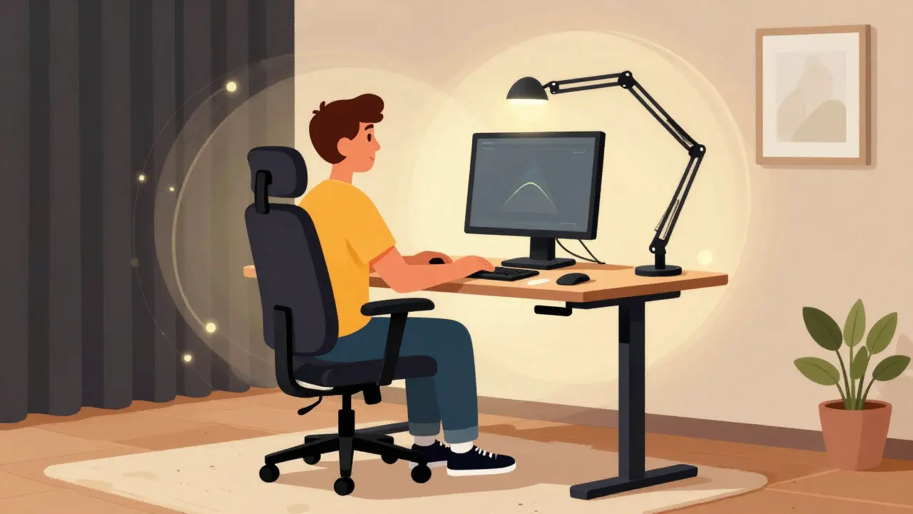 Jak si nastavit pracovní prostor pro online terapii: Ergonomie a soukromí