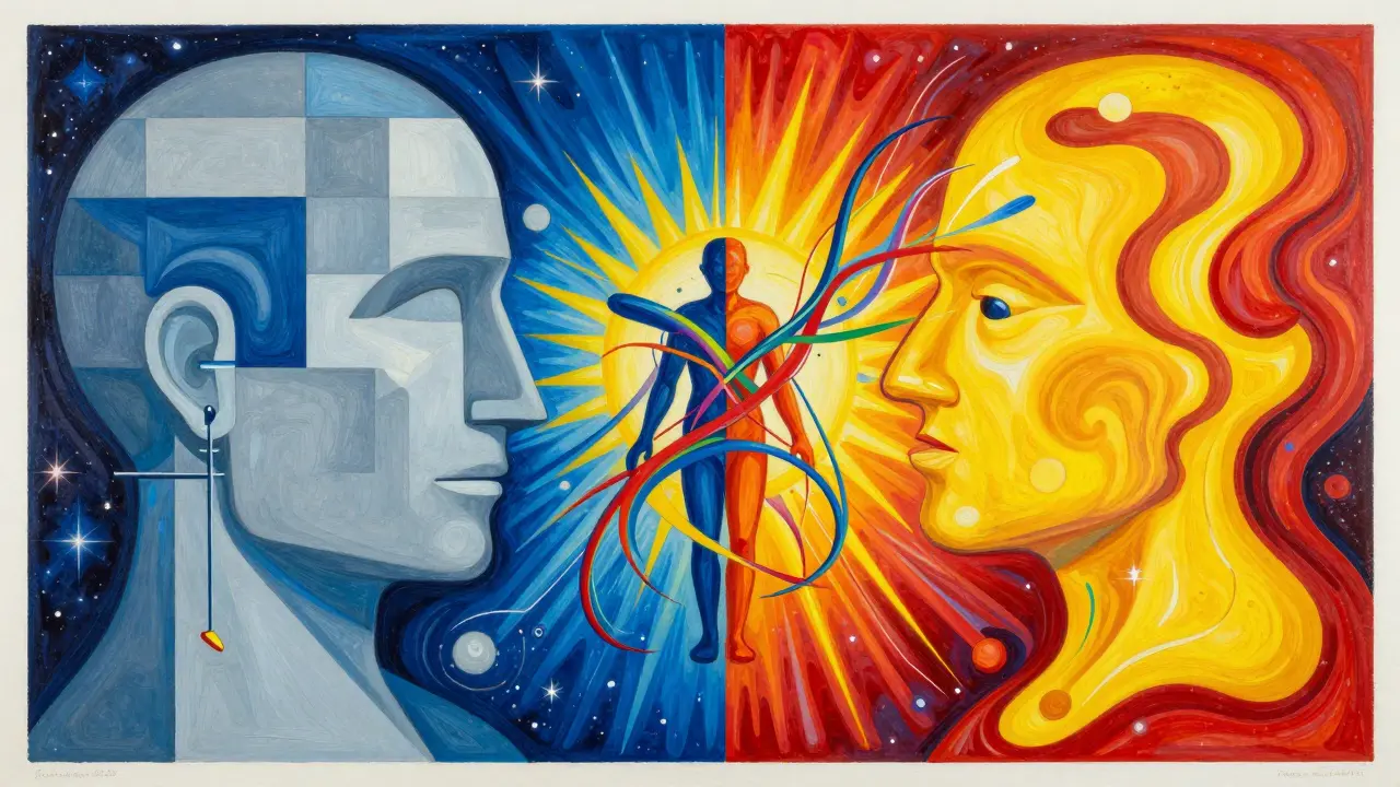 Dva přístupy k terapii se spojují v psychedelickém umění