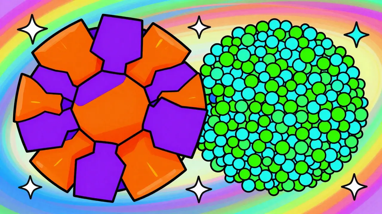 Abstraktní znázornění genetických variant v pop-art stylu
