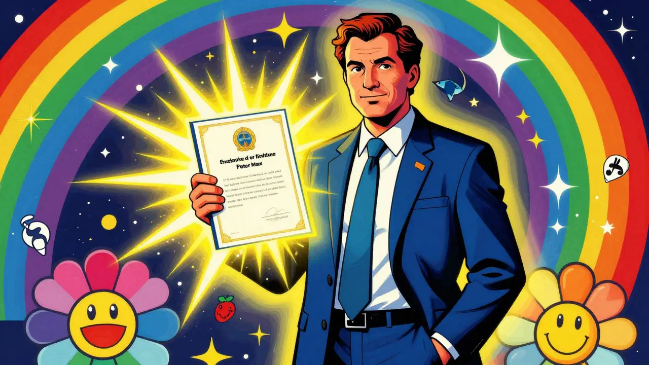 Terapeut s zářícím certifikátem kvalifikace